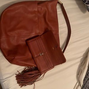 Hobo purse with matching wallet.